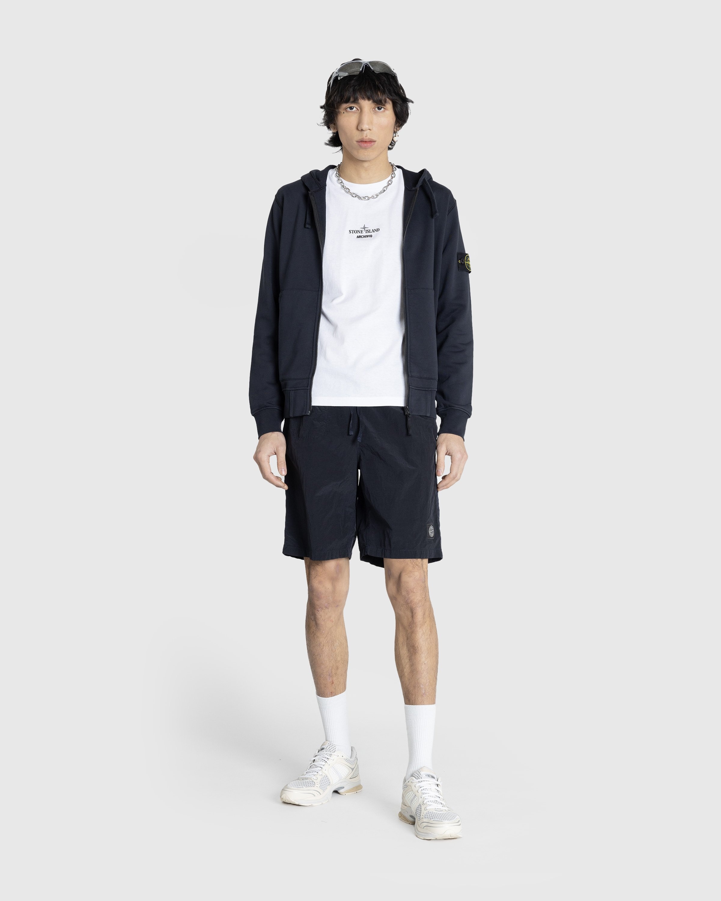 Stone island garment dyed sweat short sale